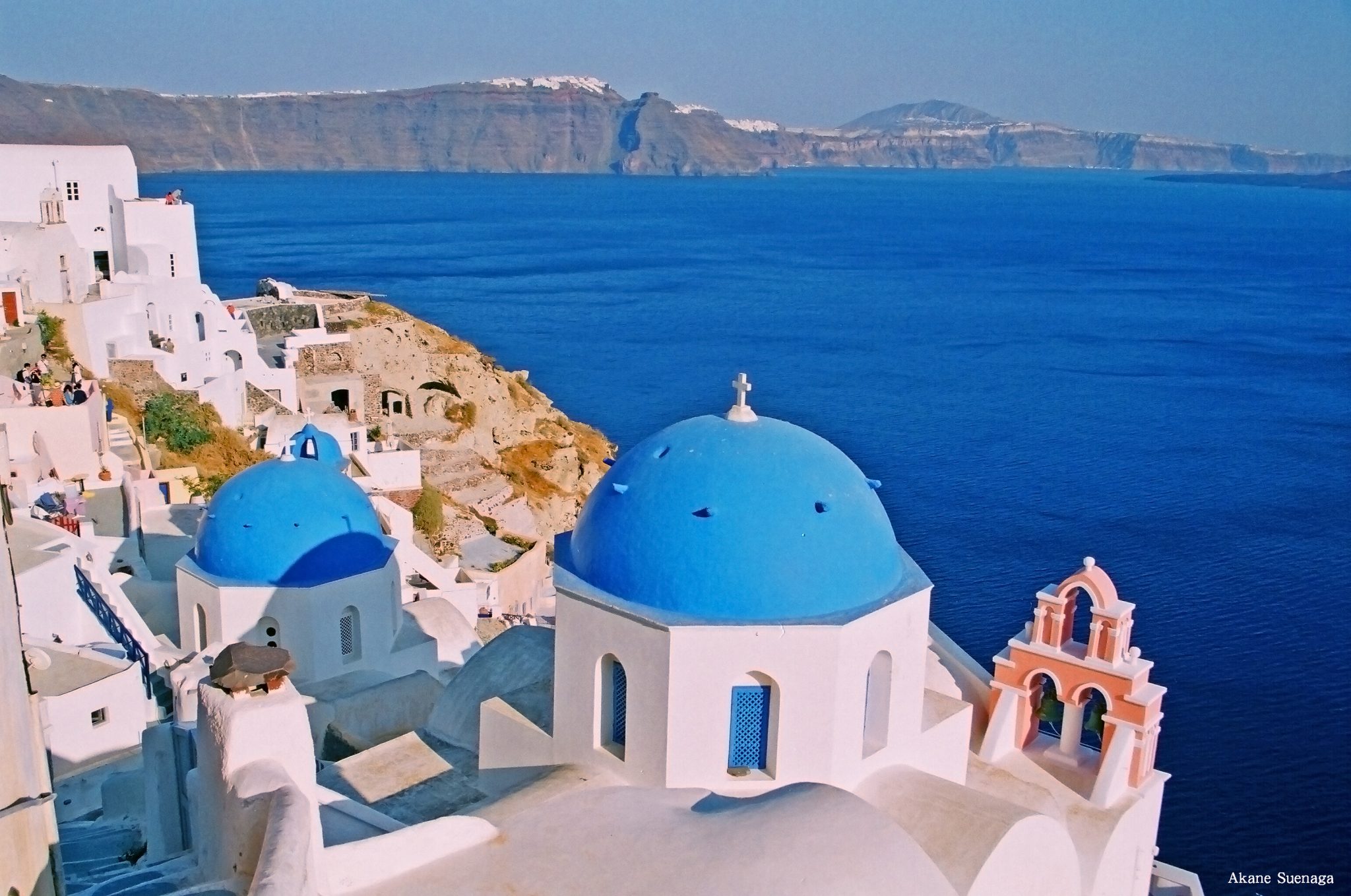 ギリシャサントリーニ島イア 海を眺めるリラックススペース ギリシャgreece 世界写真旅行 海外 国内のおでかけやグルメも Byフォトグラファーakanesuenaga 末永あかね